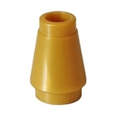 LEGO Cone 1x1 GOUDKLEURIG (100 stuks) LEGO Cone 1x1 GOUDKLEURIG (100 stuks)