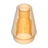 LEGO Cone 1x1 TRANSPARANT ORANJE (100 stuks) LEGO Cone 1x1 TRANSPARANT ORANJE (100 stuks)