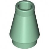 LEGO Cone 1x1 ZANDGROEN (100 stuks) LEGO Cone 1x1 ZANDGROEN (100 stuks)