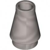 LEGO Cone 1x1 ZILVERKLEURIG (100 stuks)