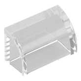 LEGO Dakpan 1x2 Gebogen TRANSPARANT (100 stuks)