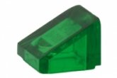 LEGO Dakpan 30 1x1 TRANSPARANT GROEN (100 stuks)