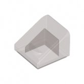LEGO Dakpan 30 1x1 TRANSPARANT ZWART (100 stuks)