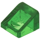 LEGO Dakpan 30 1x1 TRANSPARANT GROEN (100 stuks) LEGO Dakpan 30 1x1 TRANSPARANT GROEN (100 stuks)