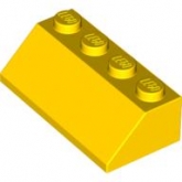 LEGO Dakpan 45 2x4 GEEL  (100 stuks) LEGO Dakpan 45 2x4 GEEL  (100 stuks)