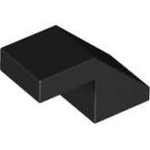 LEGO Dakpan 45 2x1 met Uitsparing ZWART (100 stuks) LEGO Dakpan 45 2x1 met Uitsparing ZWART (100 stuks)