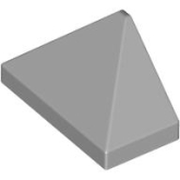 LEGO Dakpan 45 2x1 Triple LICHTGRIJS (100 stuks)