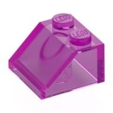 LEGO Dakpan 45 2x2 TRANSPARANT DONKERROZE (100 stuks) LEGO Dakpan 45 2x2 TRANSPARANT DONKERROZE (100 stuks)