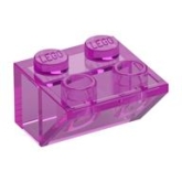 LEGO Dakpan 45 2x2 Inverted TRANSPARANT DONKERROZE (100 stuks) LEGO Dakpan 45 2x2 Inverted TRANSPARANT DONKERROZE (100 stuks)
