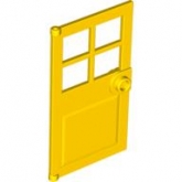 LEGO Deur 1x4x6 met 4 Vensters GEEL (100 stuks) LEGO Deur 1x4x6 met 4 Vensters GEEL (100 stuks)