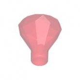 LEGO Diamant TRANSPARANT ROOD (100 stuks)
