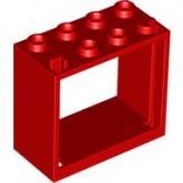 LEGO Raamvenster 2x4x3 ROOD (100 stuks) LEGO Raamvenster 2x4x3 ROOD (100 stuks)