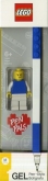 LEGO Gel Pen met Minifiguur BLAUW