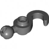 LEGO Haak met Bal 1x3 DONKERGRIJS (10 stuks)