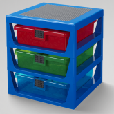 LEGO Iconic 3-Lades Opbergrek BLAUW