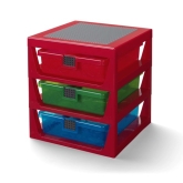 LEGO Iconic 3-Lades Opbergrek ROOD LEGO Iconic 3-Lades Opbergrek ROOD