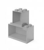 LEGO Iconic Wandschap Set LICHTGRIJS LEGO Iconic Wandschap Set LICHTGRIJS
