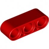 LEGO Liftarm 1x3 ROOD (100 stuks)
