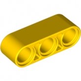 LEGO Liftarm 1x3 GEEL (100 stuks) LEGO Liftarm 1x3 GEEL (100 stuks)