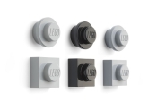 LEGO Magneetset (6 stuks) ZWART-GRIJS LEGO Magneetset (6 stuks) ZWART-GRIJS