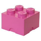 LEGO Opbergbox 4 DONKERROZE LEGO Opbergbox 4 DONKERROZE