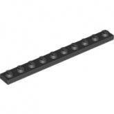 LEGO Plaat 1x10 ZWART (100 stuks) LEGO Plaat 1x10 ZWART (100 stuks)