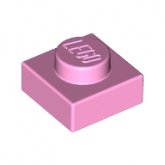 LEGO Plaat 1x1 LICHTROZE (100 stuks)