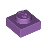 LEGO Plaat 1x1 LAVENDEL (100 stuks) LEGO Plaat 1x1 LAVENDEL (100 stuks)