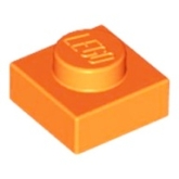 LEGO Plaat 1x1 ORANJE (100 stuks) LEGO Plaat 1x1 ORANJE (100 stuks)