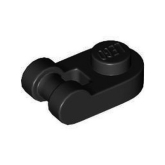 LEGO Plaat 1x1 Rond met Hendel ZWART (100 stuks) LEGO Plaat 1x1 Rond met Hendel ZWART (100 stuks)