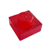 LEGO Plaat 1x1 TRANSPARANT ROOD (100 stuks) LEGO Plaat 1x1 TRANSPARANT ROOD (100 stuks)
