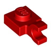 LEGO Plaat 1x1 met Open O Clip Hor.Grip ROOD (100 stuks) LEGO Plaat 1x1 met Open O Clip Hor.Grip ROOD (100 stuks)