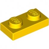 LEGO Plaat 1x2 GEEL (100 stuks) LEGO Plaat 1x2 GEEL (100 stuks)