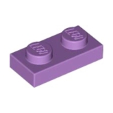 LEGO Plaat 1x2 LAVENDEL (100 stuks) LEGO Plaat 1x2 LAVENDEL (100 stuks)