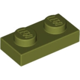 LEGO Plaat 1x2 OLIJFGROEN (100 stuks) LEGO Plaat 1x2 OLIJFGROEN (100 stuks)
