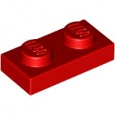 LEGO Plaat 1x2 ROOD (100 stuks) LEGO Plaat 1x2 ROOD (100 stuks)