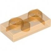 LEGO Plaat 1x2 TRANSPARANT ORANJE (100 stuks)