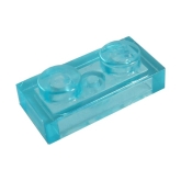 LEGO Plate 1x2 TRANS-LIGHT BLUE (100 pcs) LEGO Plate 1x2 TRANS-LIGHT BLUE (100 pcs)