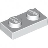LEGO Plaat 1x2 WIT (100 stuks) LEGO Plaat 1x2 WIT (100 stuks)