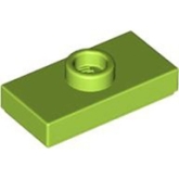 LEGO Plaat 1x2 met Nop LIMEGROEN (100 stuks)