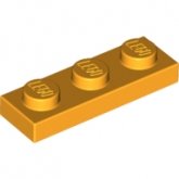 LEGO Plaat 1x3 OKERGEEL (100 stuks) LEGO Plaat 1x3 OKERGEEL (100 stuks)