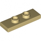 LEGO Plaat 1x3 met 2 Noppen BEIGE (100 stuks) LEGO Plaat 1x3 met 2 Noppen BEIGE (100 stuks)