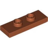 LEGO Plaat 1x3 met 2 Noppen DONKERORANJE (100 stuks) LEGO Plaat 1x3 met 2 Noppen DONKERORANJE (100 stuks)