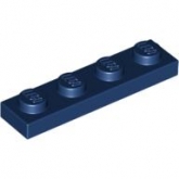 LEGO Plaat 1x4 DONKERBLAUW (100 stuks) LEGO Plaat 1x4 DONKERBLAUW (100 stuks)