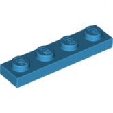 LEGO Plaat 1x4 DONKERAZUUR (100 stuks) LEGO Plaat 1x4 DONKERAZUUR (100 stuks)