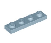 LEGO Plaat 1x4 ZANDBLAUW (100 stuks) LEGO Plaat 1x4 ZANDBLAUW (100 stuks)