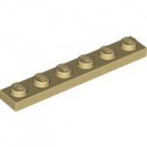 LEGO Plaat 1x6 BEIGE (100 stuks) LEGO Plaat 1x6 BEIGE (100 stuks)