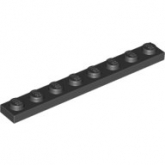 LEGO Plaat 1x8 ZWART (100 stuks) LEGO Plaat 1x8 ZWART (100 stuks)