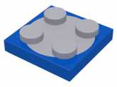 LEGO Plaat 2x2 Draaischijf BLAUW (100 stuks) LEGO Plaat 2x2 Draaischijf BLAUW (100 stuks)