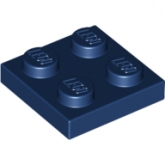 LEGO Plaat 2x2 DONKERBLAUW (100 stuks) LEGO Plaat 2x2 DONKERBLAUW (100 stuks)